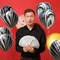 50pcs Black Marble Balloons 12 Inch Marble Agate Latex Balloons for Black White Birthday Party Tie Dye Balloons Decoration Easter New Year Wedding Baby Shower Halloween Festival Photobooth